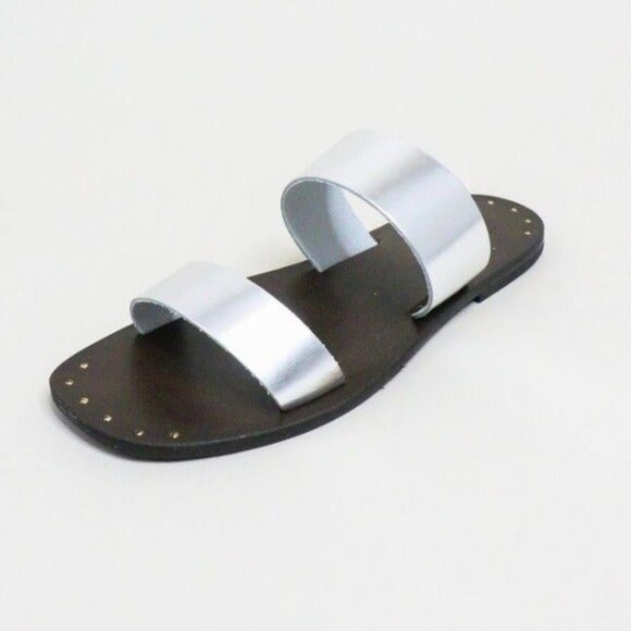 Joie Bannerly Sandals in Silver Woman's 6.5‎ New with cloth dust bag - Picture 3 of 3